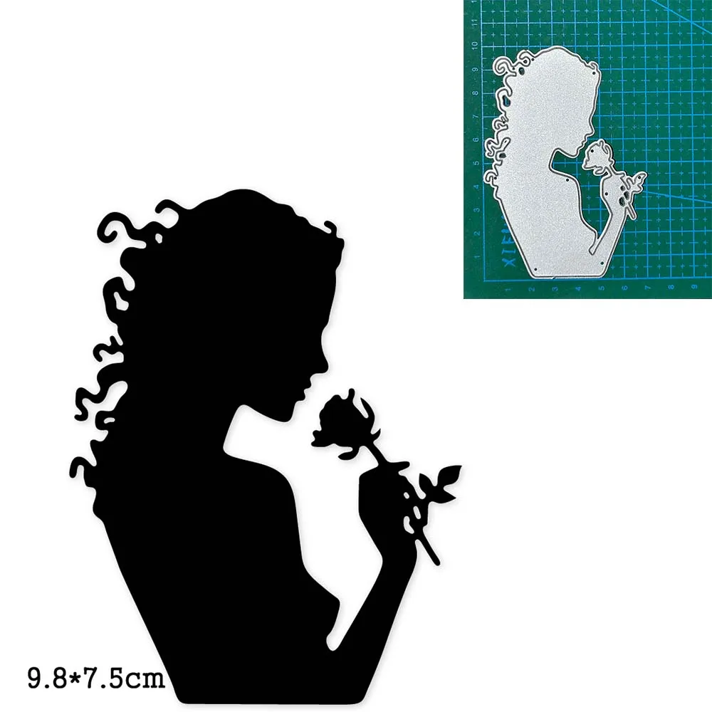 Metal Cutting Dies lady holding flower 2023 New Crafts Stencil For DIY Scrapbooking Paper/photo Cards Embossing Die template
Metal Cutting Dies lady holding flower 2023 New Crafts Stencil For DIY Scrapbooking Paper/photo Cards Embossing Die template