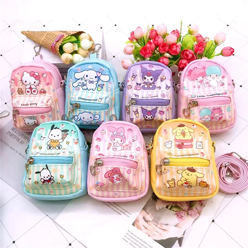 Anime Sanrio Cartoons Backpack High Capacity Kuromi Melody Hello Kitty Waterproof Children Shoulder Bag Pendant Coin Purse Gifts 
Anime Sanrio Cartoons Backpack High Capacity Kuromi Melody Hello Kitty Waterproof Children Shoulder Bag Pendant Coin Purse Gifts