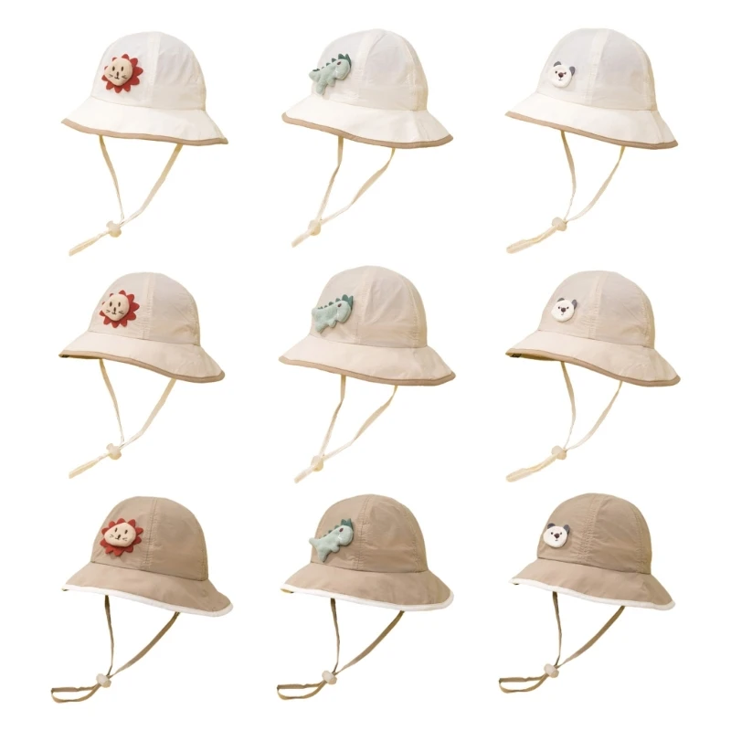 

Мультяшная детская шапка, милая детская быстросохнущая шляпа, летняя Рыбацкая шляпа для мальчиков, тонкая Солнцезащитная шляпа для младенцев, шляпы от солнца для девочек