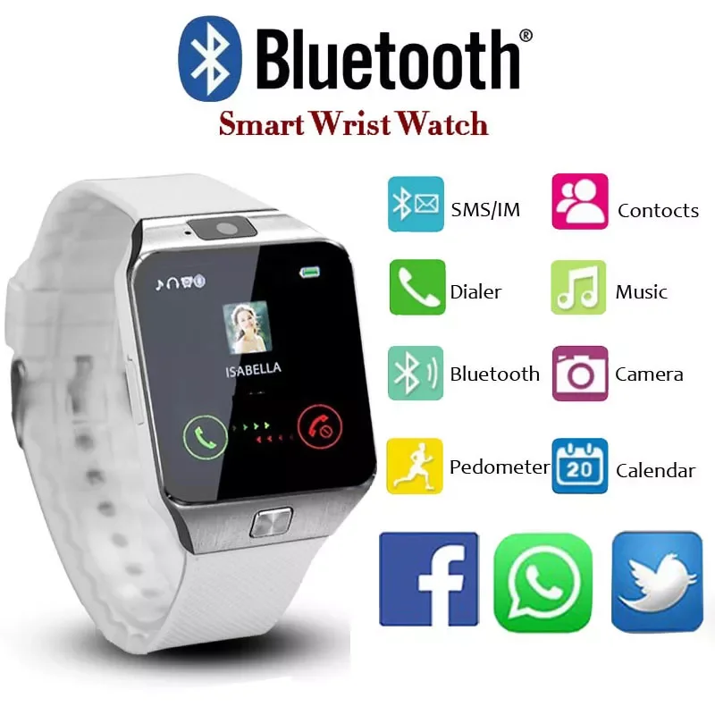 New Fashion Women Men Unisex Electronic Smart Watch DZ09 Phone With TF Sim Card Camera PK A1 Y1
New Fashion Women Men Unisex Electronic Smart Watch DZ09 Phone With TF Sim Card Camera PK A1 Y1