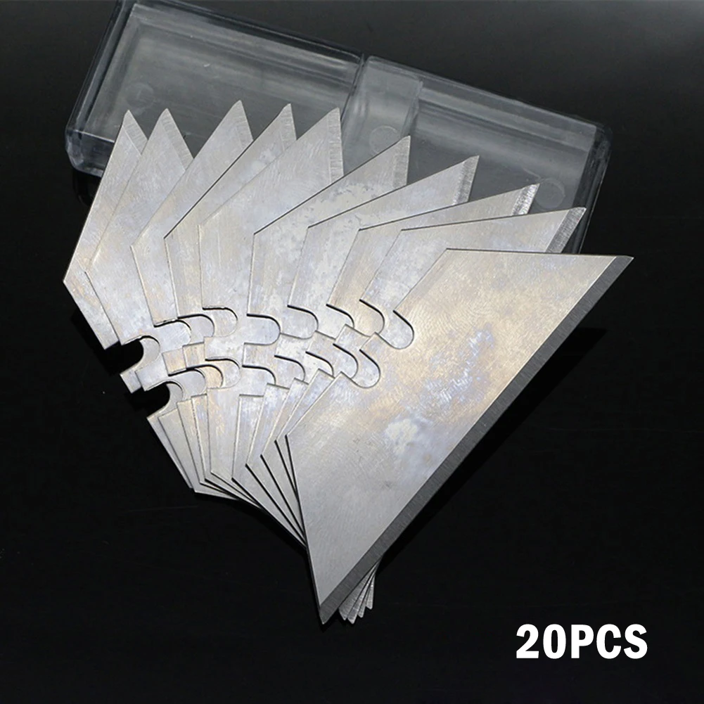 20Pcs Trapezoidal Blade Replacement Blade W/ Box For Art Craft Cutter Tool Multitool Knife Carbon Steel Cutting Tools Hand Tool
20Pcs Trapezoidal Blade Replacement Blade W/ Box For Art Craft Cutter Tool Multitool Knife Carbon Steel Cutting Tools Hand Tool