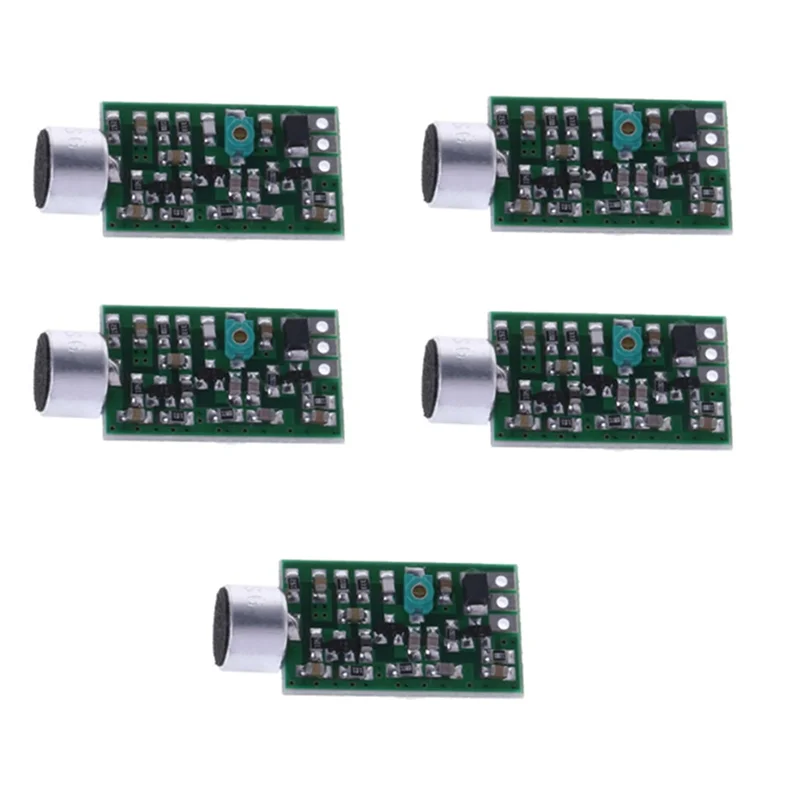 5Pcs FM Transmitter Pickup Pick Up Module Mini Wireless Microphone MIC Wireless Audio Transmitter FM Emission MIC Core
5Pcs FM Transmitter Pickup Pick Up Module Mini Wireless Microphone MIC Wireless Audio Transmitter FM Emission MIC Core