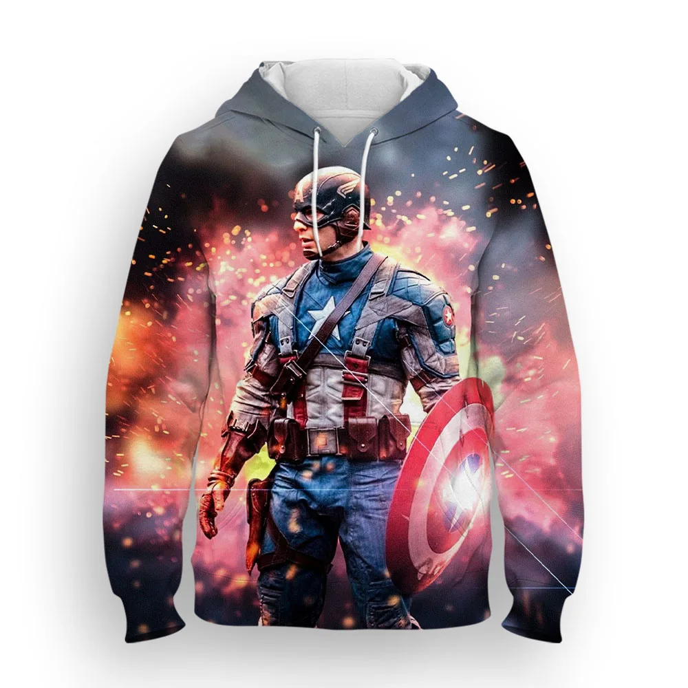 Captain America Marvel Pullover 3D Printing Superhero Disney Sweatshirt Fashion Men's Spring Autumn Men's Hoodie
Captain America Marvel Pullover 3D Printing Superhero Disney Sweatshirt Fashion Men's Spring Autumn Men's Hoodie