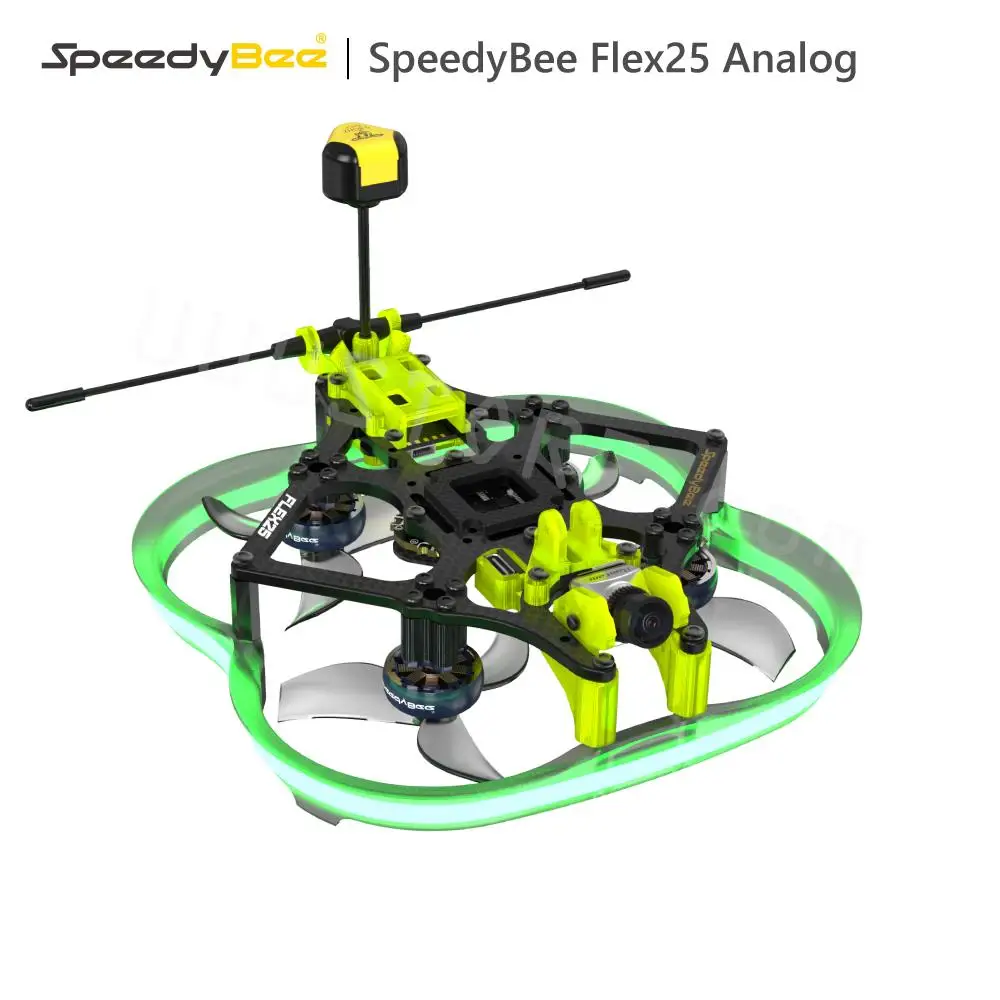 SpeedyBee Flex25 Analog 78mm F7 35A AIO 4S 2.5 Inch CineWhoop RC FPV Racing Drone with 800mW VTX RunCam Phoenix2 Nano Camera Toy
SpeedyBee Flex25 Analog 78mm F7 35A AIO 4S 2.5 Inch CineWhoop RC FPV Racing Drone with 800mW VTX RunCam Phoenix2 Nano Camera Toy