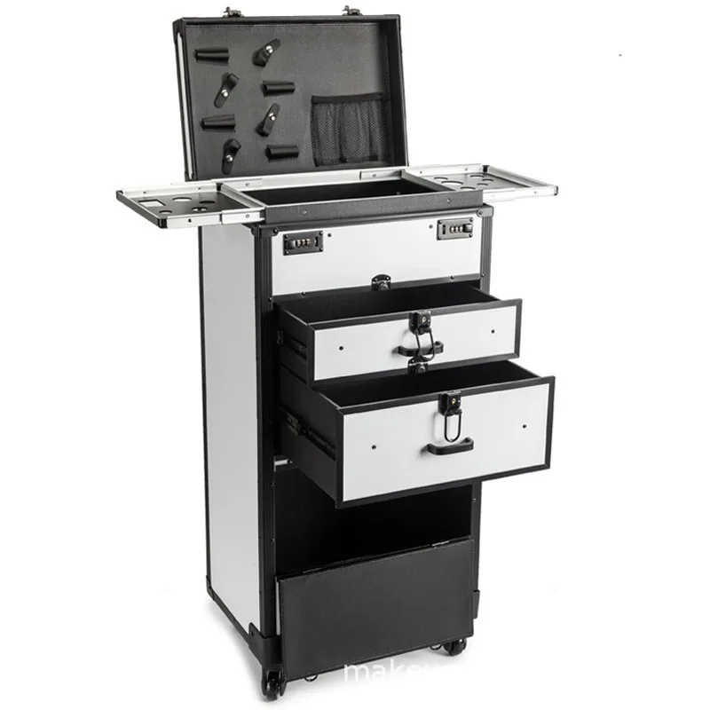 Hairdresser toolbox, beautician oversized suitcase, stylist, big work box, double lockbox
Hairdresser toolbox, beautician oversized suitcase, stylist, big work box, double lockbox