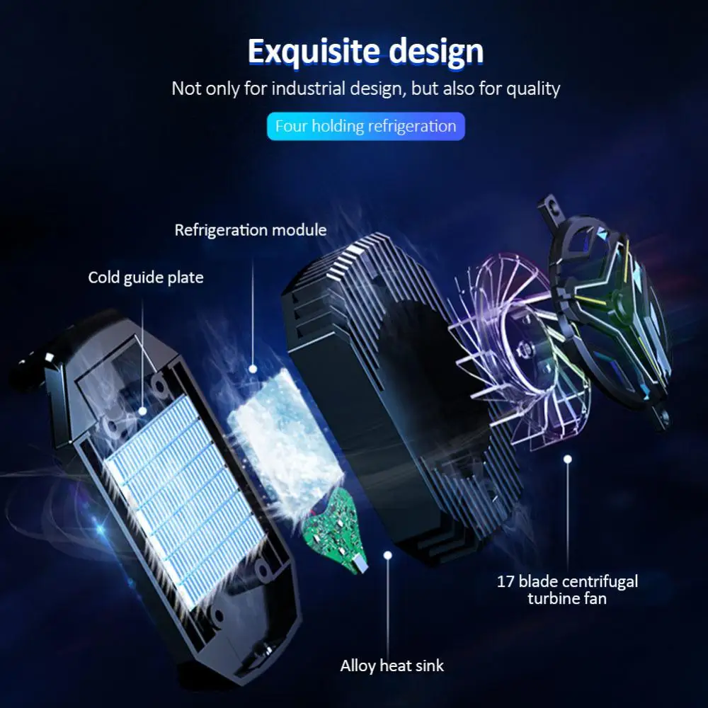 High Speed Cooling Mobile Phone Cooler Aluminum Alloy Mini Mobile Phone Cool Heat Sink Rgb Lights Mobile Phone Cooling Fan
High Speed Cooling Mobile Phone Cooler Aluminum Alloy Mini Mobile Phone Cool Heat Sink Rgb Lights Mobile Phone Cooling Fan