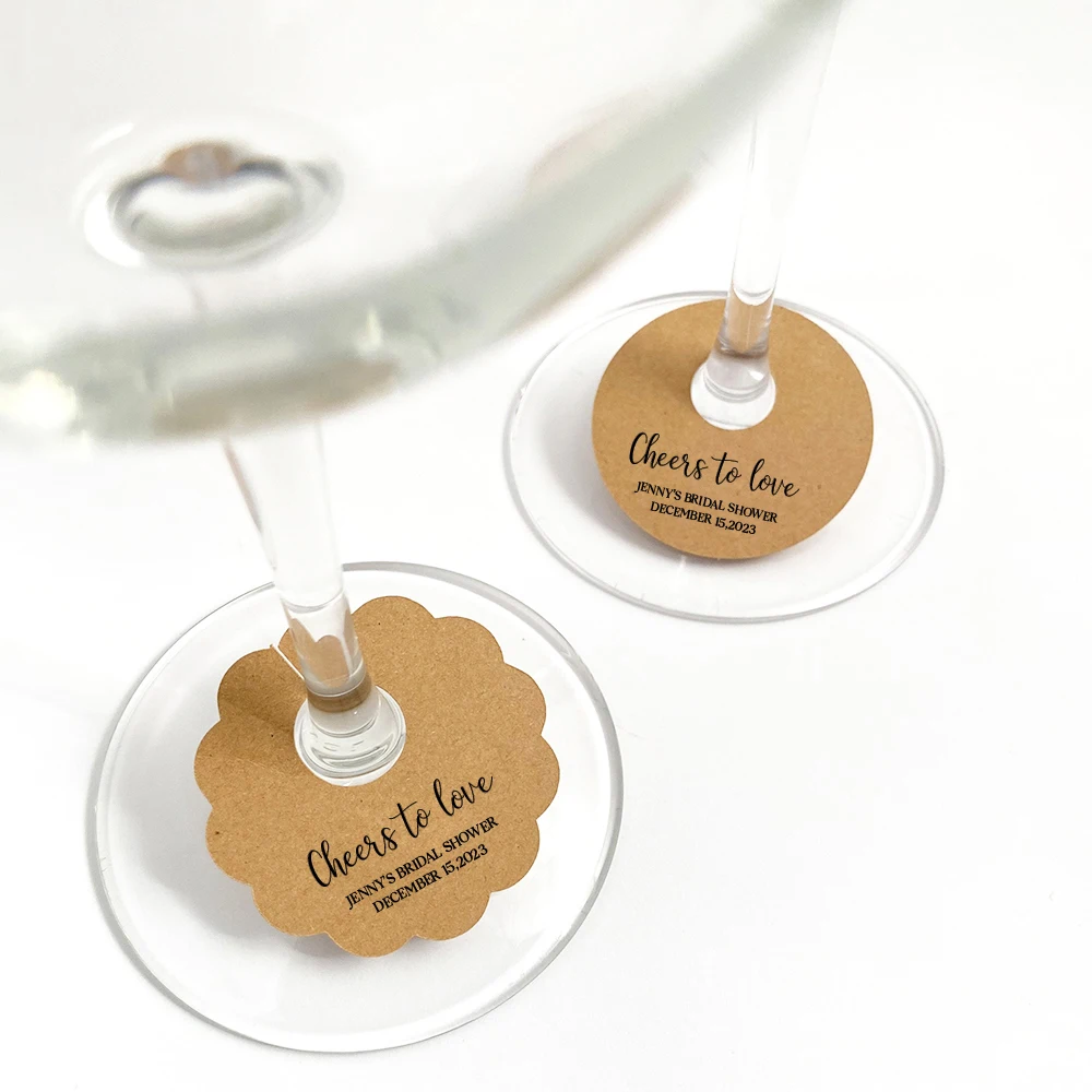 Персонализированные картонные винные подвески 
Персонализированные картонные винные подвески