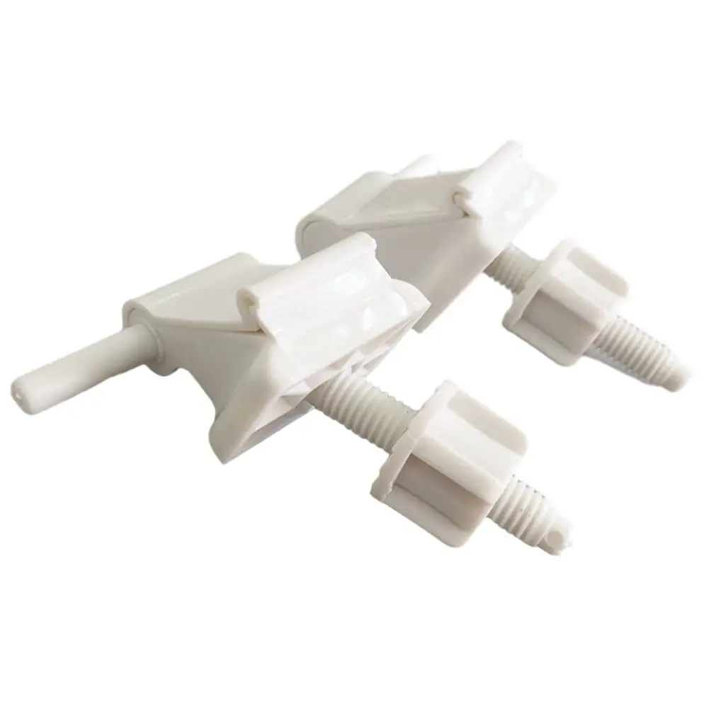 Easy to Use Toilet Seat Hinge Replacement Kit, White Plastic Construction, Hassle Free Installation, Complete with Fittings
Easy to Use Toilet Seat Hinge Replacement Kit, White Plastic Construction, Hassle Free Installation, Complete with Fittings