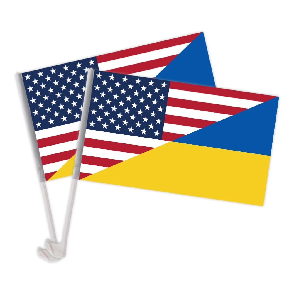 2Pcs Ukraine Car Window Flag Ukrainian Polyester Banner National Country Flag Outdoor Indoor Decoration Ukrainian Flag 2022
2Pcs Ukraine Car Window Flag Ukrainian Polyester Banner National Country Flag Outdoor Indoor Decoration Ukrainian Flag 2022