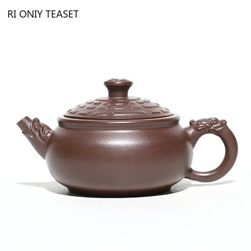 

Оригинальный чайный чайник Zhu с фильтром из грязи, 200 мл, креативный чайник из фиолетовой глины из исинской глины, китайский чайный сервиз Zisha, домашняя посуда для напитков на заказ