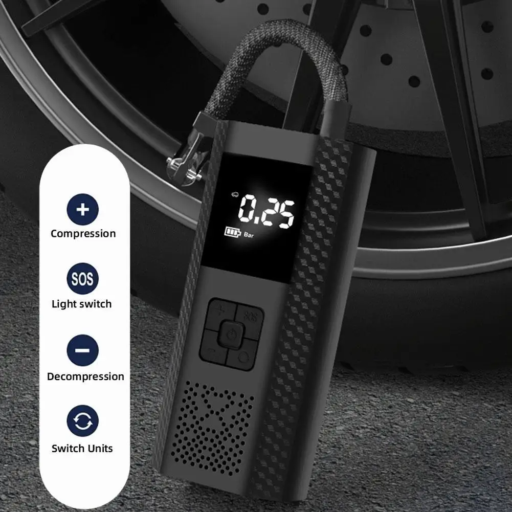 Automobile Bicycle Tire Pump Night Led Emergency Light Portable Intelligent Vehicle Mounted Air Pump
Automobile Bicycle Tire Pump Night Led Emergency Light Portable Intelligent Vehicle Mounted Air Pump