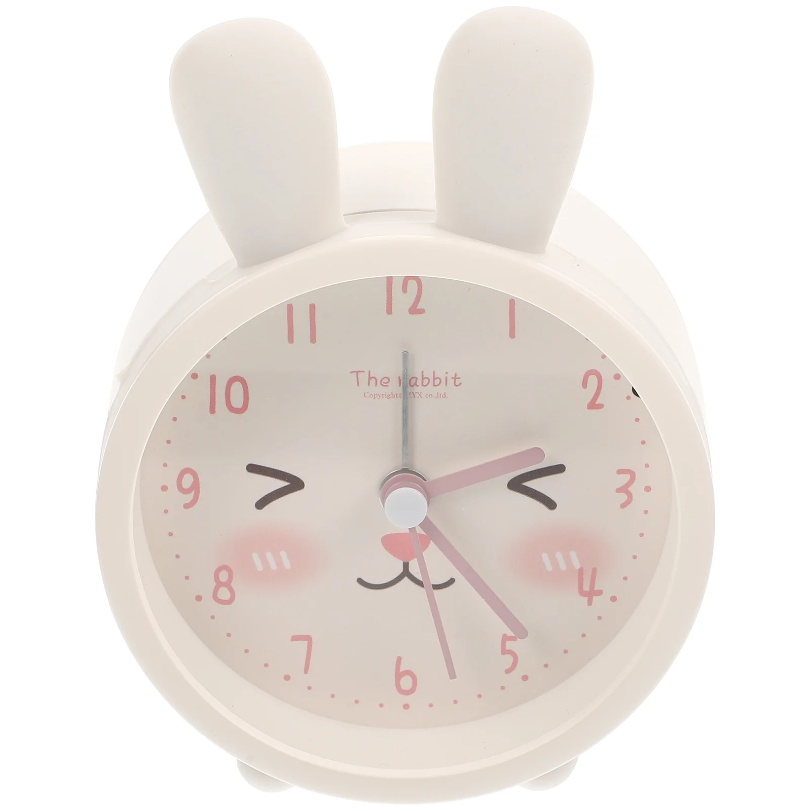 

Clock Alarm Kids Cute Clocks Desk Silent Bedside Table Cat Learning Ear Night Rabbit Animal Light Dorm Cartoon Bunny Bedroom