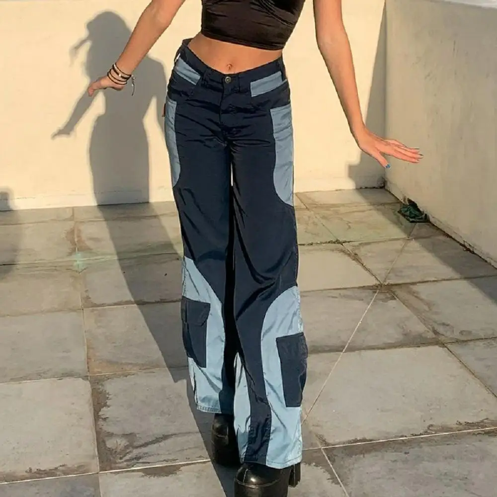 Combhasaki Women Loose Long Trousers with Color Matching Boyfriend Style Ladies Full Length Sporty Pants Spring Clothing
Combhasaki Women Loose Long Trousers with Color Matching Boyfriend Style Ladies Full Length Sporty Pants Spring Clothing