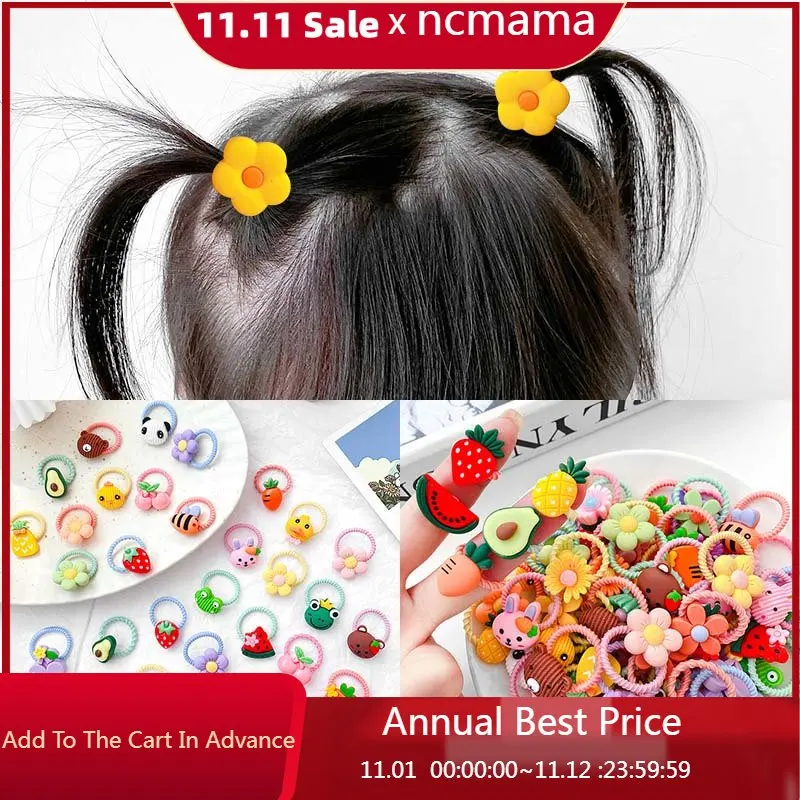 ncmama 10Pcs Baby Kids Rubber Band Girls Cartoon Flower Elastic Hair Band Fruit Hair Rope Ring Tie Small Cute Hair Accessories
ncmama 10Pcs Baby Kids Rubber Band Girls Cartoon Flower Elastic Hair Band Fruit Hair Rope Ring Tie Small Cute Hair Accessories