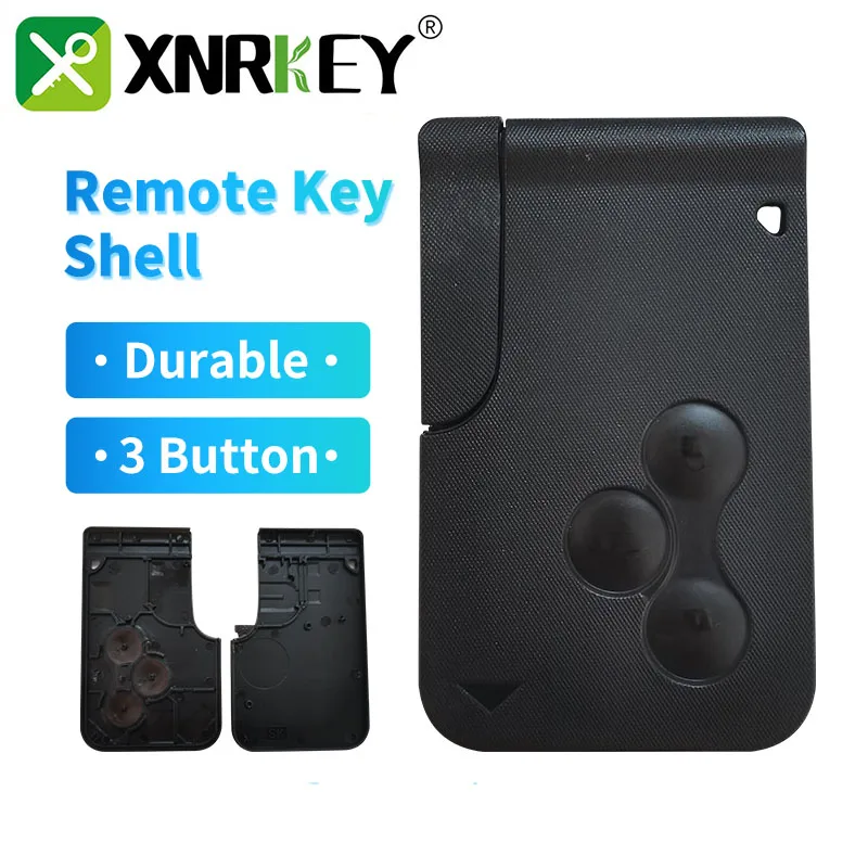 XNRKEY 3 Button Smart Card Remote Key Shell with Blade for Renault Megane Replacement Car Key Case Cover Without Logo
XNRKEY 3 Button Smart Card Remote Key Shell with Blade for Renault Megane Replacement Car Key Case Cover Without Logo