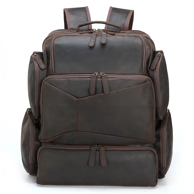 Large Capacity Pure Cowhide Laptop Double Computer Crazy Horse Men Custom Back Back Rucksack Knapsack Genuine Leather Backpack
Large Capacity Pure Cowhide Laptop Double Computer Crazy Horse Men Custom Back Back Rucksack Knapsack Genuine Leather Backpack