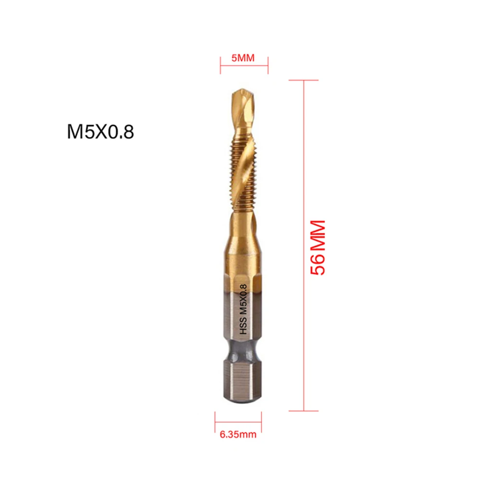 Tap Drill Bit Hex Machine Compound Parts Plated Replacements Shank Silver Threaded Titanium Tools 1pc Accessories
Tap Drill Bit Hex Machine Compound Parts Plated Replacements Shank Silver Threaded Titanium Tools 1pc Accessories