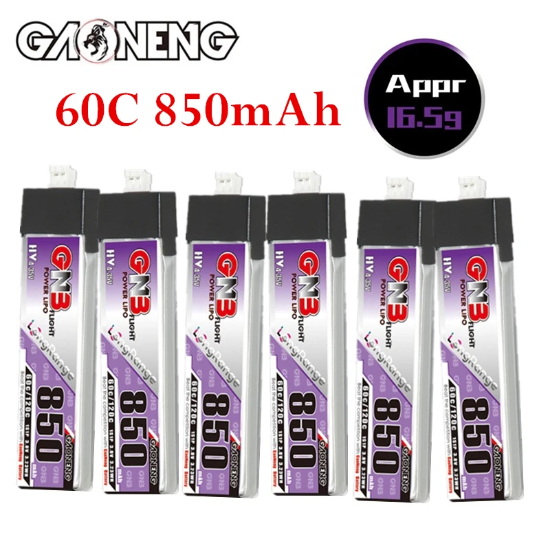 RC FPV Drone Battery GNB 1S 3.8V 850mAh Lipo Battery For RC Toys Quadcopter Model UAV FPV Drone 3.8V Battery
RC FPV Drone Battery GNB 1S 3.8V 850mAh Lipo Battery For RC Toys Quadcopter Model UAV FPV Drone 3.8V Battery