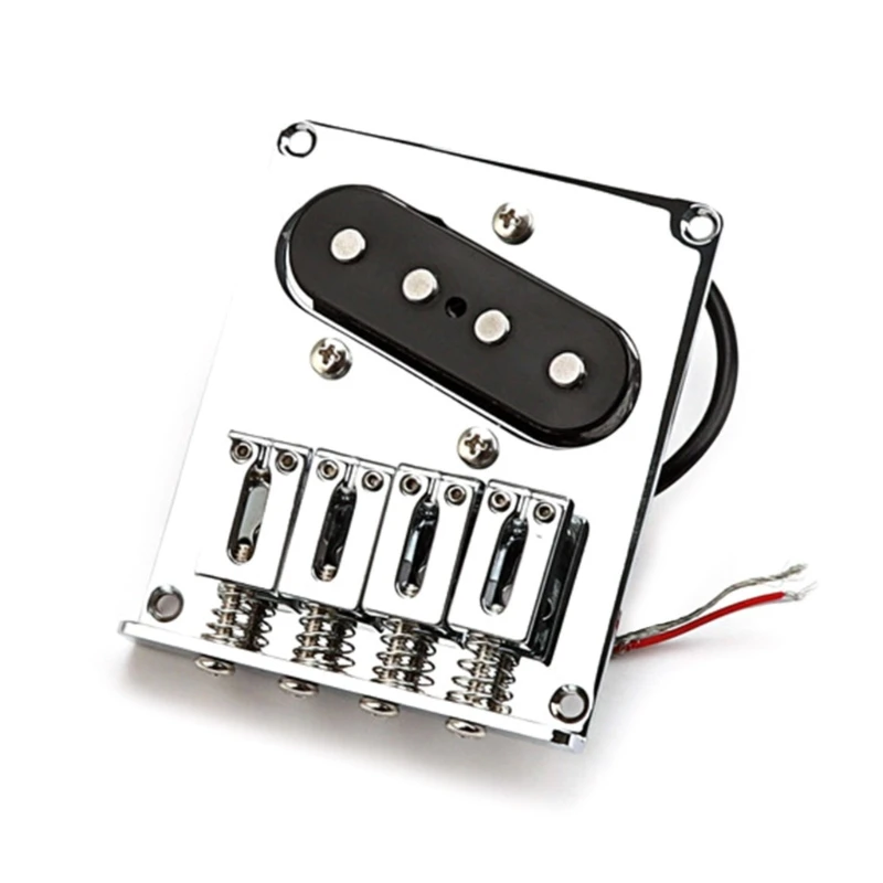 77HC 4 String Electric Guitar Bridge Guitar Bridge Plate with Pickup and Mounting Screws L-Shaped Guitar Saddle Bridge Kits
77HC 4 String Electric Guitar Bridge Guitar Bridge Plate with Pickup and Mounting Screws L-Shaped Guitar Saddle Bridge Kits