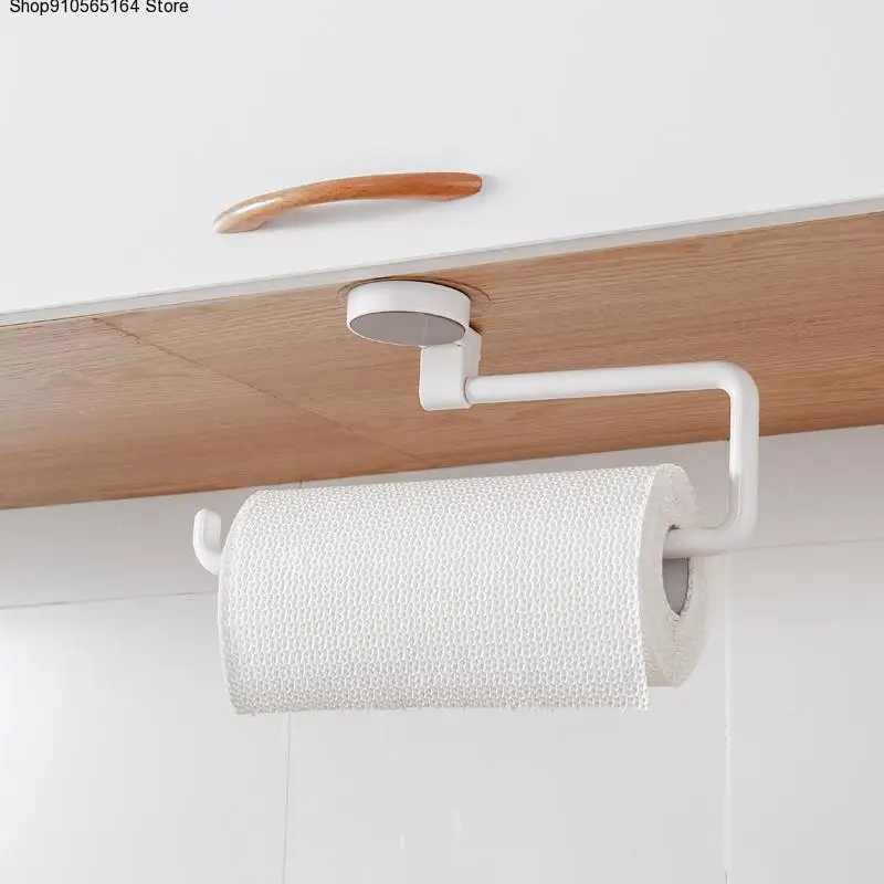Roll Paper Rack Kitchen Cupboard Hanging Paper Towel Holder Rack Tissue Cling Film Storage Rack 
Roll Paper Rack Kitchen Cupboard Hanging Paper Towel Holder Rack Tissue Cling Film Storage Rack