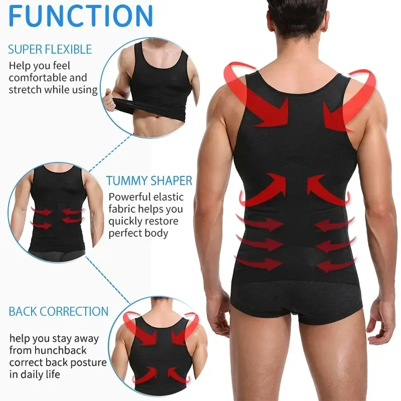 Abdomen Reducing Top Body Shaper Gynecomastia Belly Mens Corset Underwear Slimming Compression Fitness Hide Shirts Shapewear
Abdomen Reducing Top Body Shaper Gynecomastia Belly Mens Corset Underwear Slimming Compression Fitness Hide Shirts Shapewear