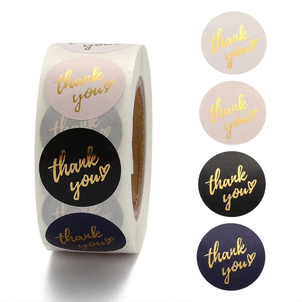 500PCS Thank You Theme Self-Adhesive Paper Stickers Gift Tag for Party Decorative Presents Round Colorful 25mm 500pcs/roll 
500PCS Thank You Theme Self-Adhesive Paper Stickers Gift Tag for Party Decorative Presents Round Colorful 25mm 500pcs/roll