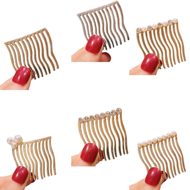 Металлические гребни для волос, гребень с жемчужинами и кристаллами, боковой гребень, аксессуары для волос для женщин
Металлические гребни для волос, гребень с жемчужинами и кристаллами, боковой гребень, аксессуары для волос для женщин