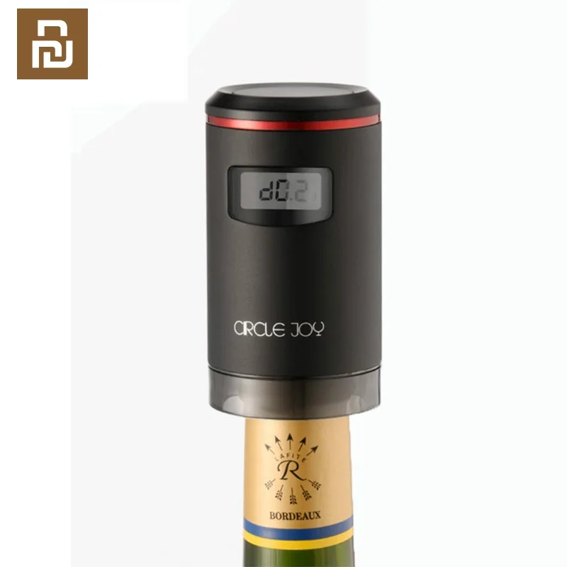 Youpin Circle Joy Smart Electric Vacuum Red Wine Preservation Stopper Red Wine Fresh Keeper LED Display USB Charging
Youpin Circle Joy Smart Electric Vacuum Red Wine Preservation Stopper Red Wine Fresh Keeper LED Display USB Charging