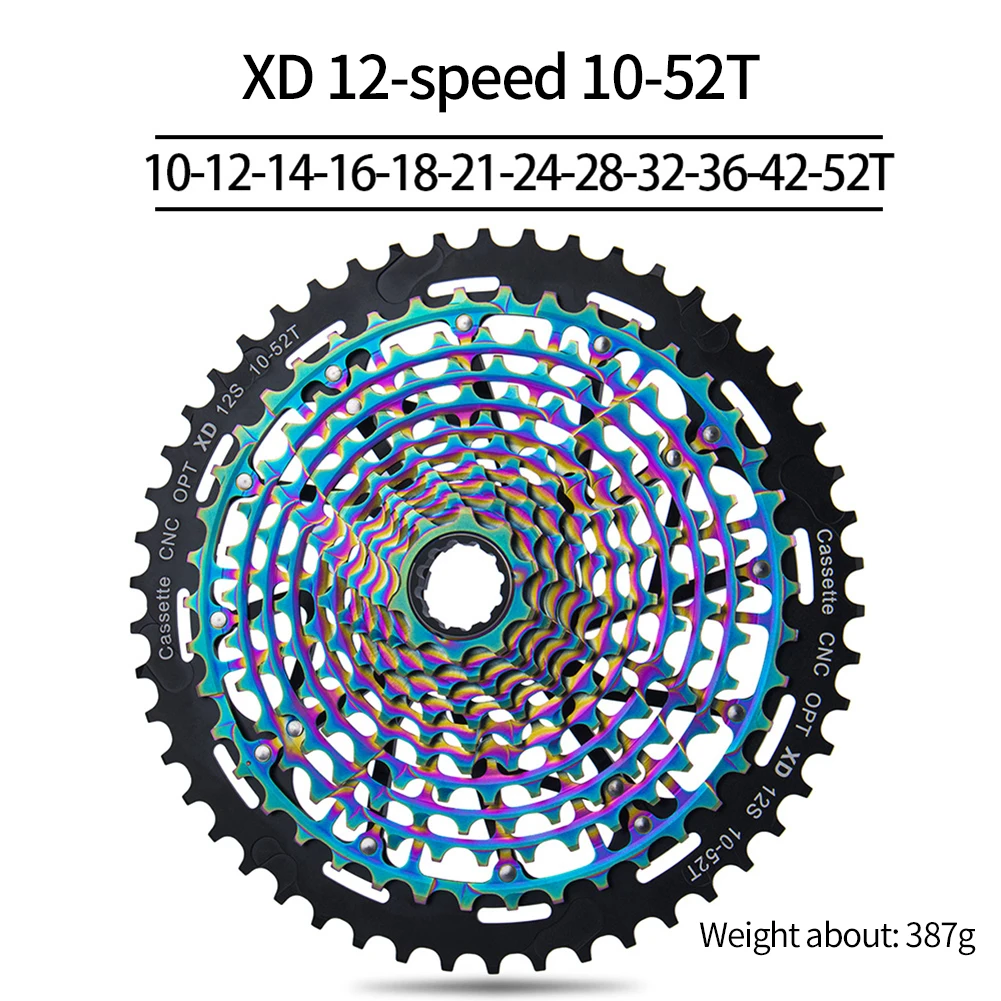 Горный велосипедный маховик XD12 Speed 10-50 52T встроенный Кассетный переключатель для Shimano светильник Кая цельная кассета с переменной скоростью
Горный велосипедный маховик XD12 Speed 10-50 52T встроенный Кассетный переключатель для Shimano светильник Кая цельная кассета с переменной скоростью