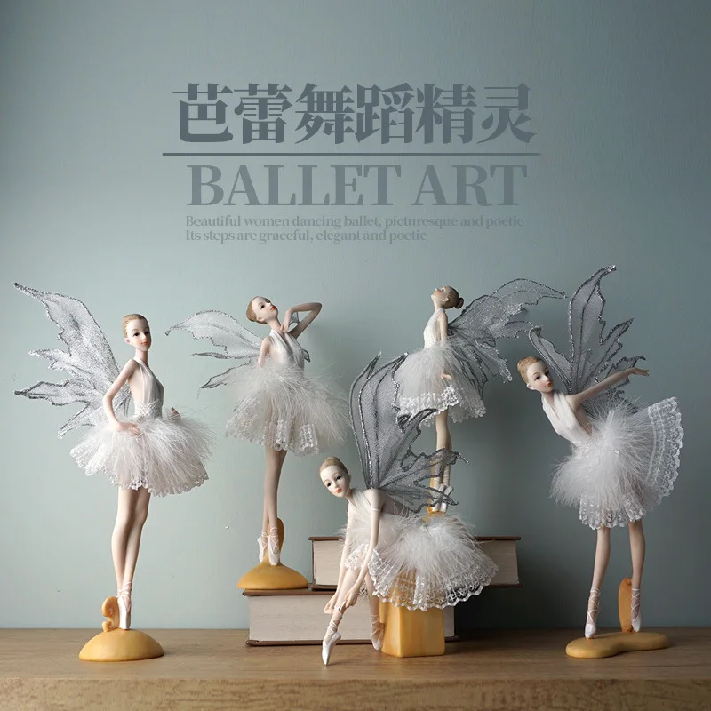 Ballerina Fairy Garden Miniature Figurines Resin Ballet White Feather Angel Ornaments Girl Room Decoration Home Decor Modern
Ballerina Fairy Garden Miniature Figurines Resin Ballet White Feather Angel Ornaments Girl Room Decoration Home Decor Modern