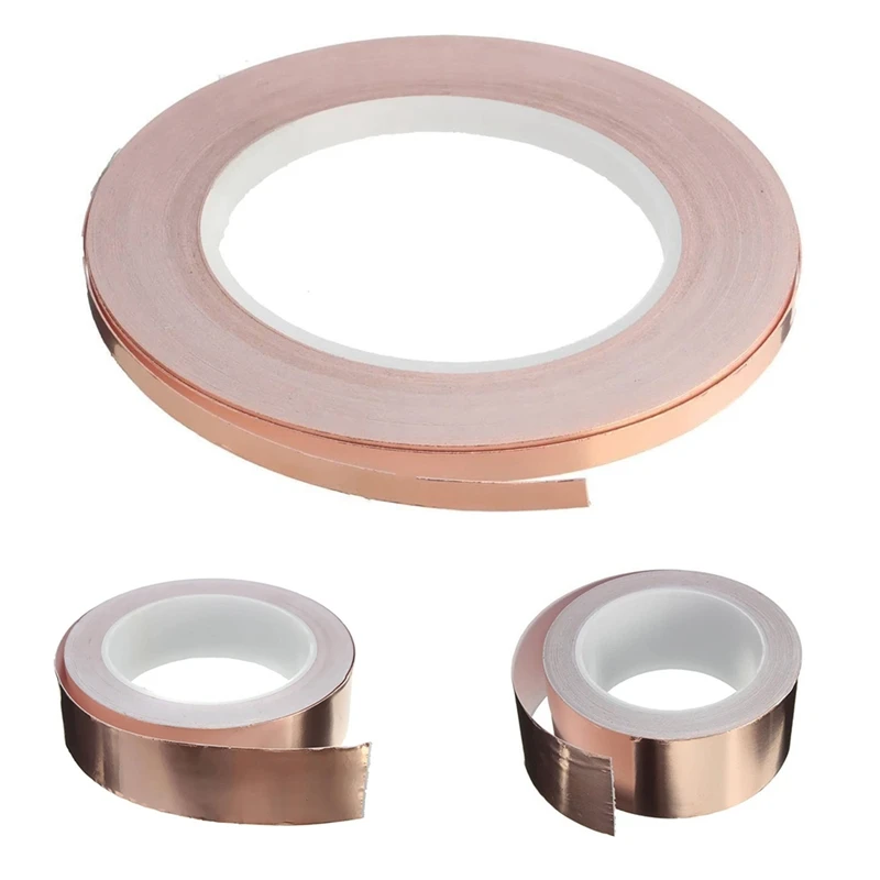 Single-Sided Adhesive Copper Foil Tape Self-Adhesive Shielding Tape Anti-Interference Tape For Guitar 
Single-Sided Adhesive Copper Foil Tape Self-Adhesive Shielding Tape Anti-Interference Tape For Guitar