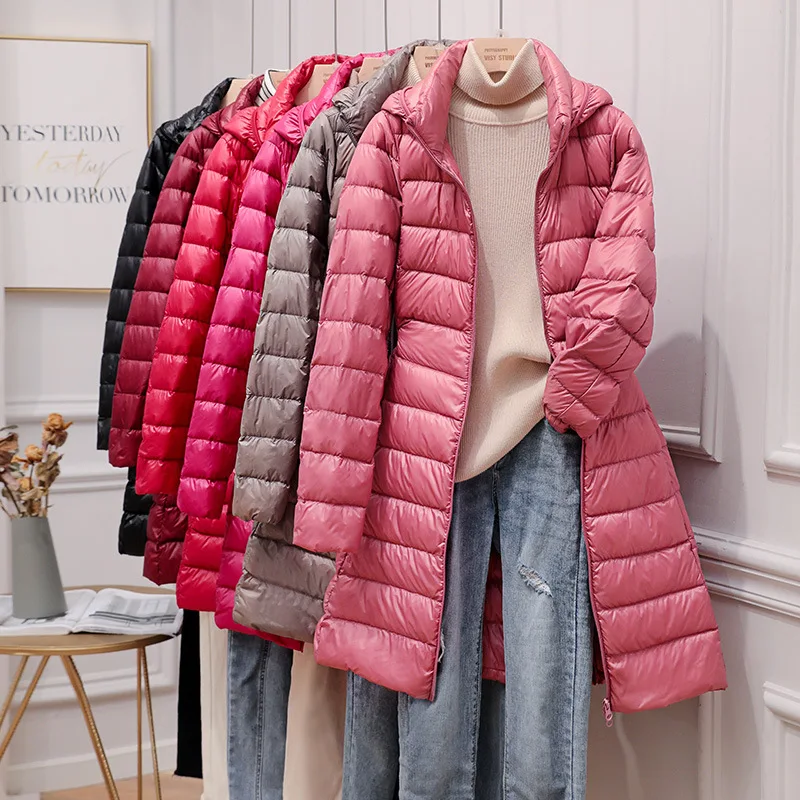 Fashion Down Jacket Women's Mid-length Fall/Winter 2023 New Slim Hooded Coat Jackets for Women
Fashion Down Jacket Women's Mid-length Fall/Winter 2023 New Slim Hooded Coat Jackets for Women