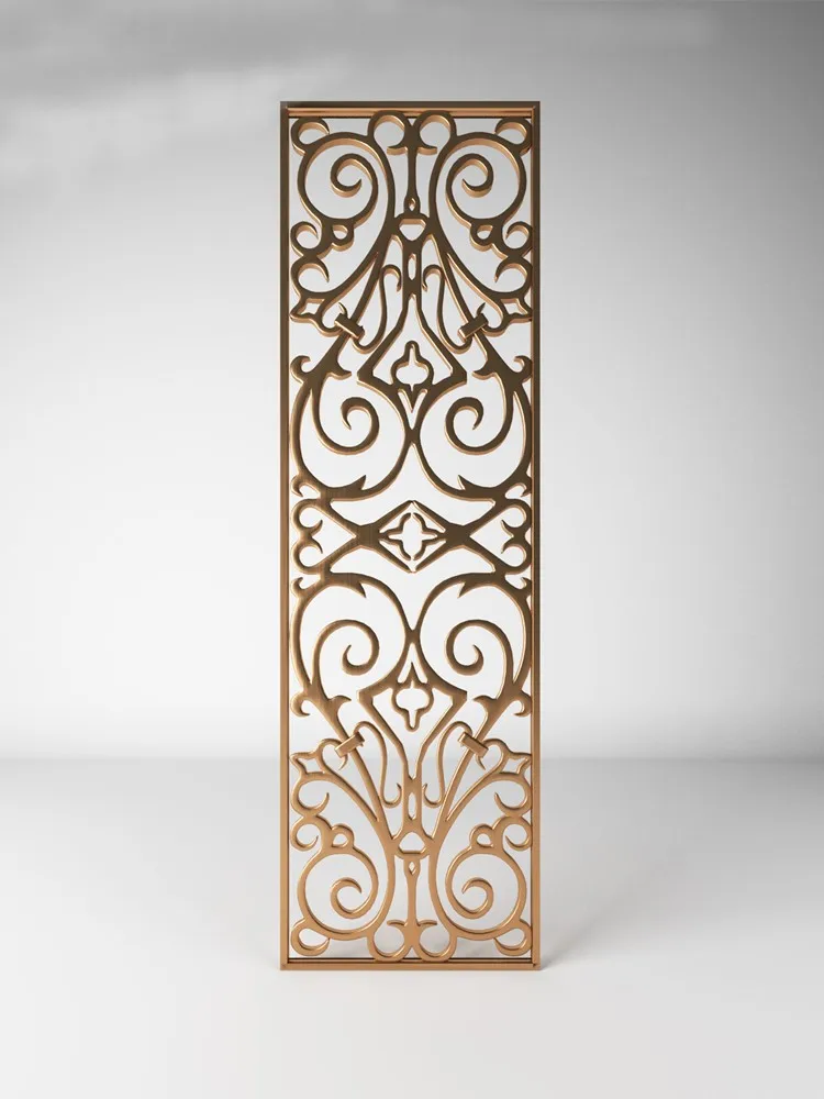 Stainless Steel Folding Screen Light Luxury Modern Aluminum Alloy Hollow Hallway Metal Living Room Lattice Partition Hotel
Stainless Steel Folding Screen Light Luxury Modern Aluminum Alloy Hollow Hallway Metal Living Room Lattice Partition Hotel