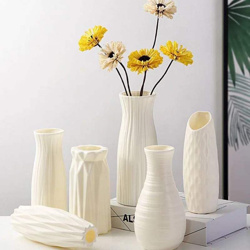 Plastic Flower Vase Shatterproof Vase Flower Arrangement Container Nordic Wedding Home Living Room Decoration Desktop Ornament
Plastic Flower Vase Shatterproof Vase Flower Arrangement Container Nordic Wedding Home Living Room Decoration Desktop Ornament