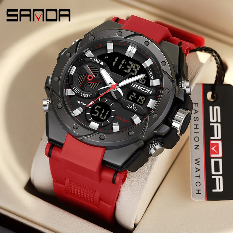 SANDA 3313 Student Fashion Trend Military Style Men's Multifunctional Outdoor Waterproof Electronic Watch Digital Wristwatches
SANDA 3313 Student Fashion Trend Military Style Men's Multifunctional Outdoor Waterproof Electronic Watch Digital Wristwatches