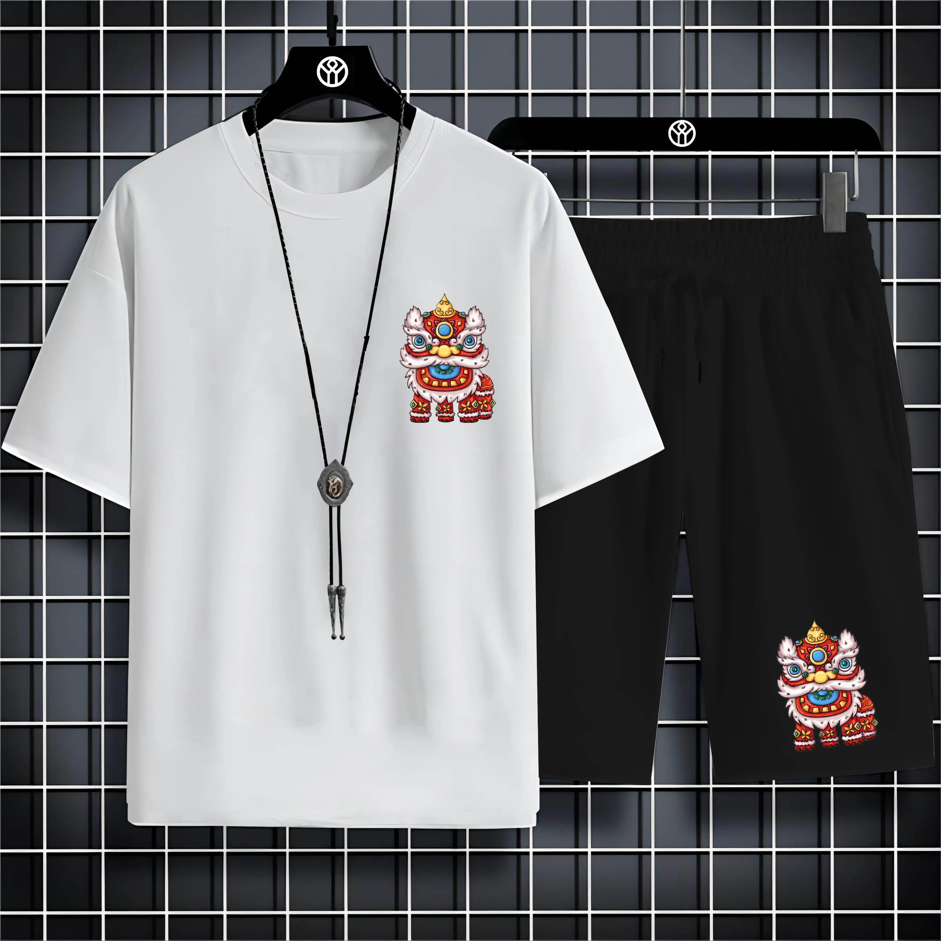 2023 Men'S Sportswear Set 2d Lion Dance Print Pattern Fresh And Clean Super Sweat Absorption Quick Drying Suitable For Summer
2023 Men'S Sportswear Set 2d Lion Dance Print Pattern Fresh And Clean Super Sweat Absorption Quick Drying Suitable For Summer
