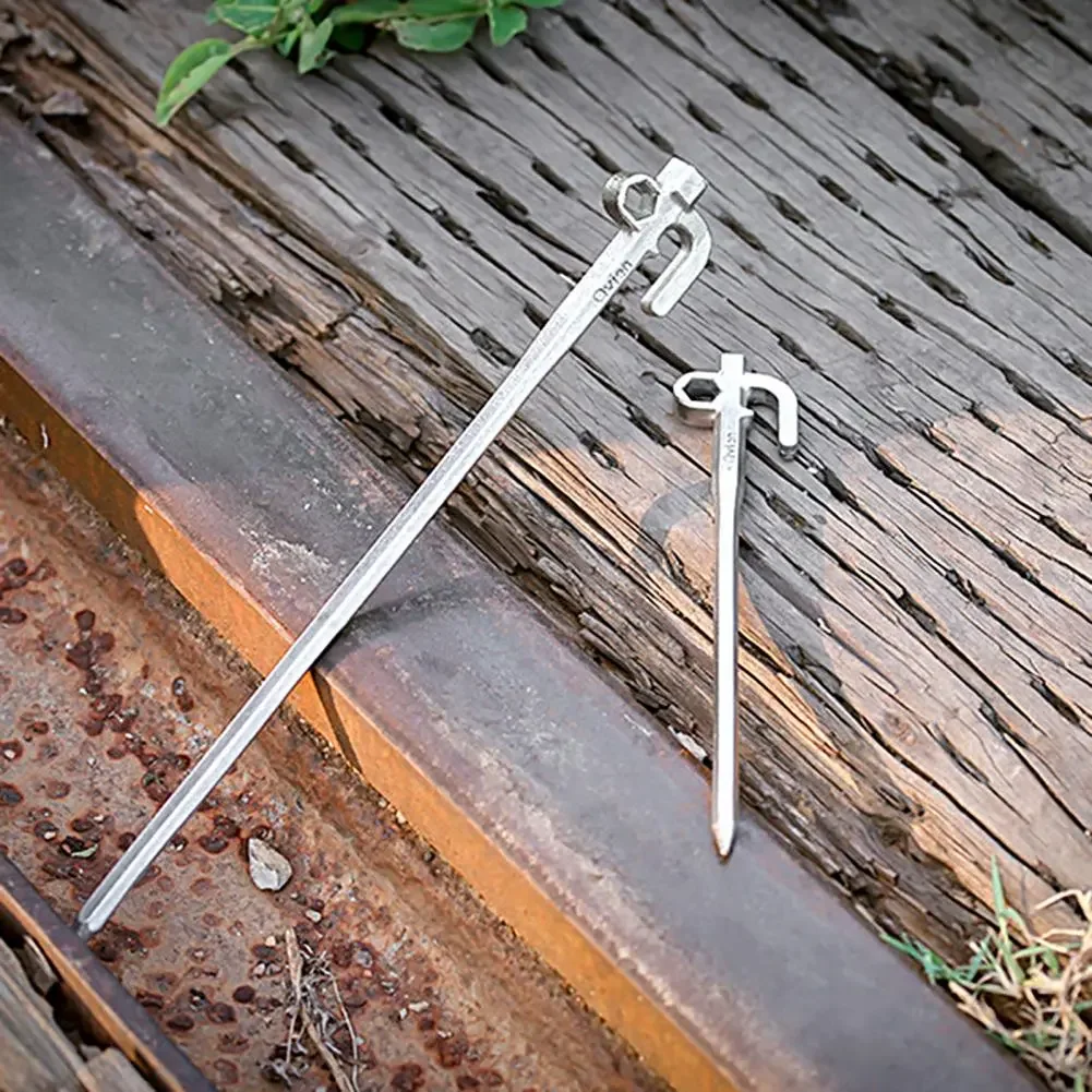 Pegs Durable with Hanging Hole Stainless Steel Ground Nails Tent Tools for Outdoor
Pegs Durable with Hanging Hole Stainless Steel Ground Nails Tent Tools for Outdoor