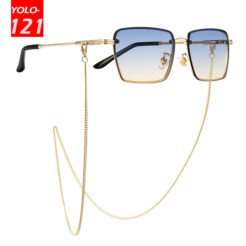 Retro Sunglasses Men Women Fashion Glasses with Metal Chain Modern Trend Sunglasses Gradient Lens Square Eyewear UV400 Shades
Retro Sunglasses Men Women Fashion Glasses with Metal Chain Modern Trend Sunglasses Gradient Lens Square Eyewear UV400 Shades