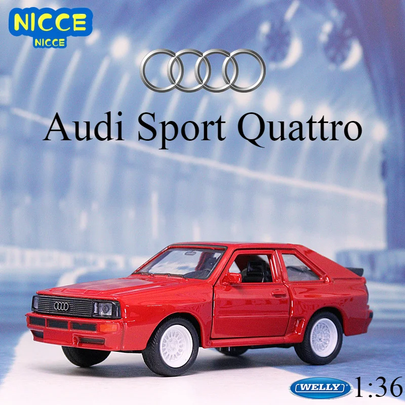 WELLY 1:36 Audi Sport Quattro Simulation Pull Back Car Model Car Metal Alloy Toy Car for Kid Gifts Collection B623
WELLY 1:36 Audi Sport Quattro Simulation Pull Back Car Model Car Metal Alloy Toy Car for Kid Gifts Collection B623