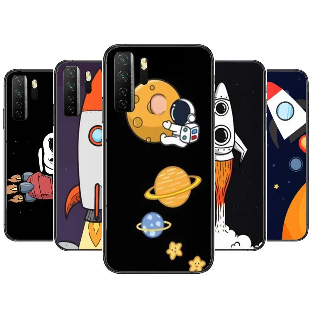 

Cosmonaut Universe Astronaut Black Soft Cover The Pooh For Huawei Nova 8 7 6 SE 5T 7i 5i 5Z 5 4 4E 3 3i 3E 2i Pro Phone Case cas