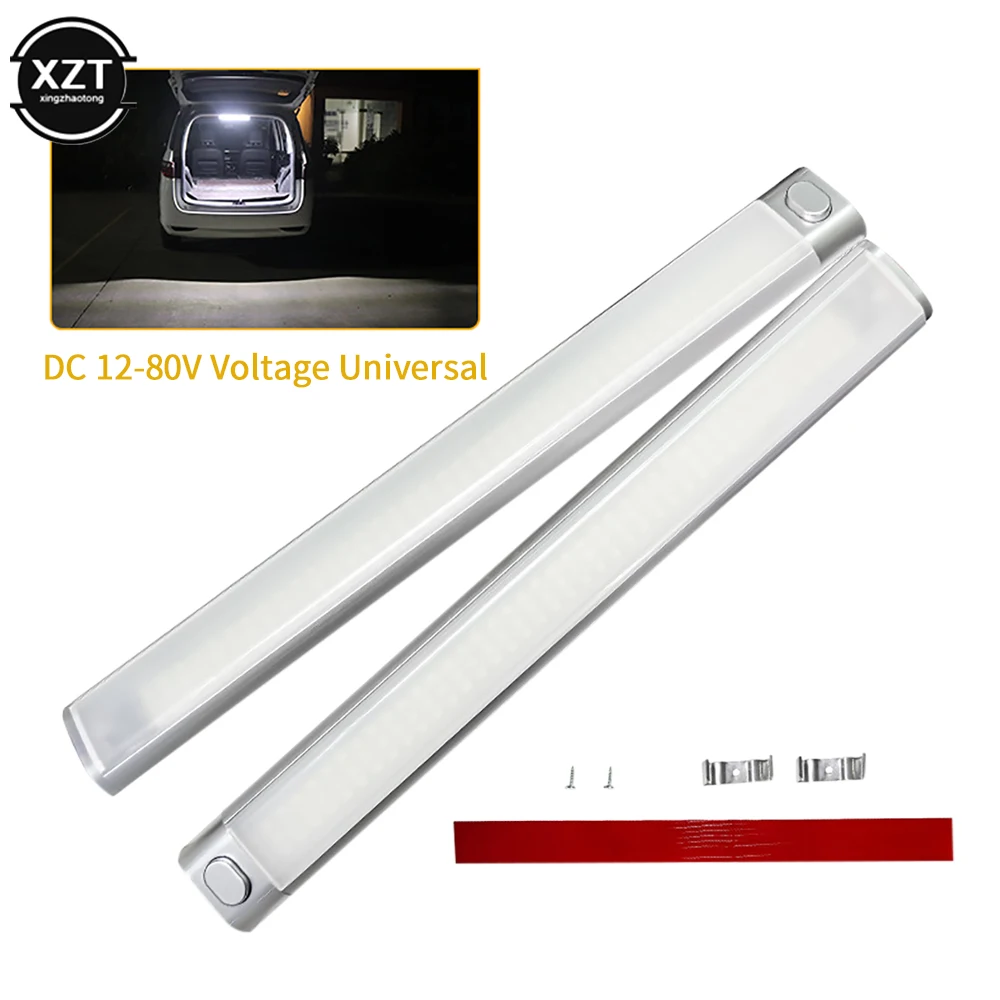 12-80V LED Car Interior Light Reading Lamp Bar with ON/OFF Switch for Van Lorry Truck Camper Caravan Camping RV Boat 
12-80V LED Car Interior Light Reading Lamp Bar with ON/OFF Switch for Van Lorry Truck Camper Caravan Camping RV Boat
