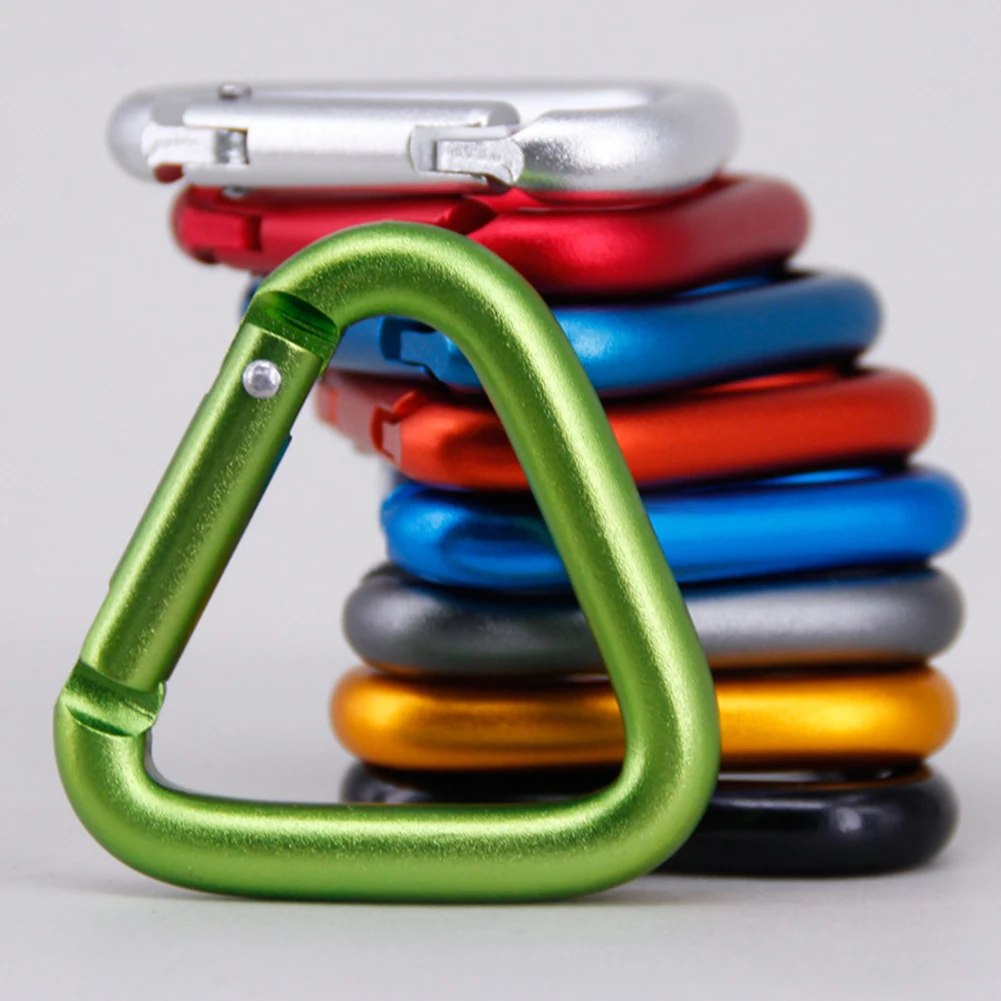5pcs Triangle Carabiner Hanging Hook Climbing Caving Lock Buckle Camping Hiking Keychain Snap Clip Multi Tool Accessories
5pcs Triangle Carabiner Hanging Hook Climbing Caving Lock Buckle Camping Hiking Keychain Snap Clip Multi Tool Accessories