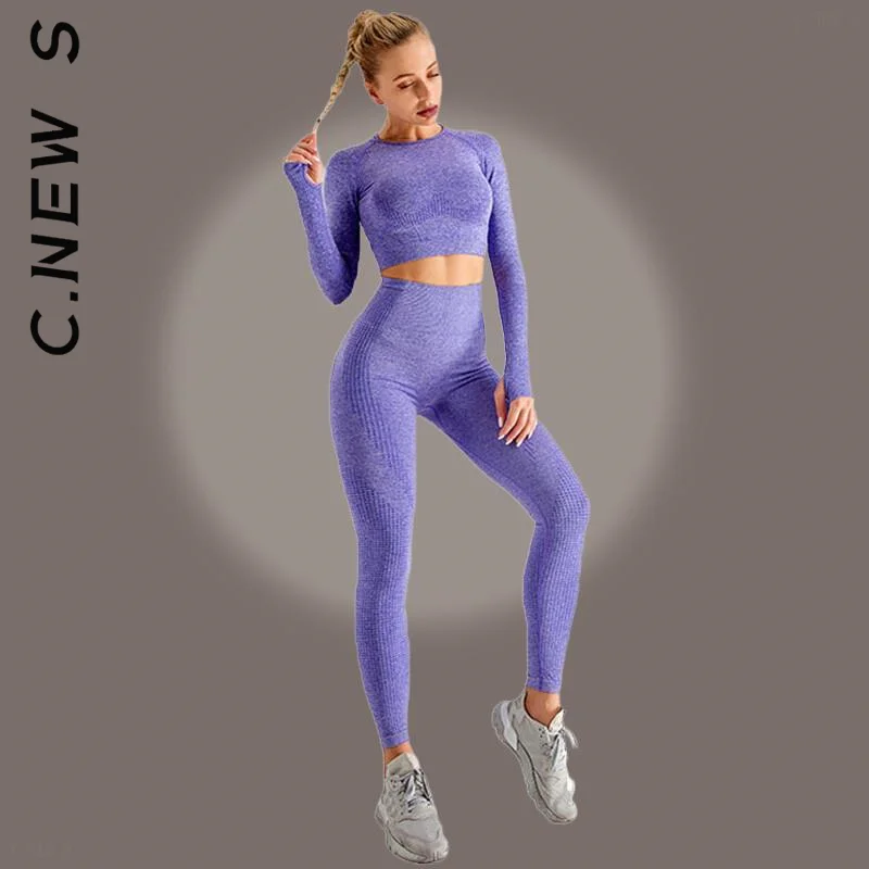 C.New S Seamless Women Yoga Set Workout Sportswear Gym Clothing Fitness Long Sleeve Crop Top Leggings Sports Suits
C.New S Seamless Women Yoga Set Workout Sportswear Gym Clothing Fitness Long Sleeve Crop Top Leggings Sports Suits