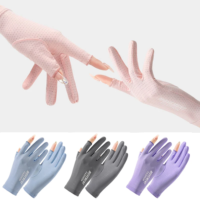 Summer Ice Silk Two Half Fingers Gloves Women Breathable Thin Fingerless Gloves Outdoor Riding Driving Gloves Sunscreen Mittens
Summer Ice Silk Two Half Fingers Gloves Women Breathable Thin Fingerless Gloves Outdoor Riding Driving Gloves Sunscreen Mittens