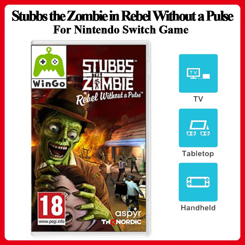 Stubbs the Zombie - For Nintendo Switch Game Deals - Action Adventure - Games Cartridge Physical Card - Stander Edition
Stubbs the Zombie - For Nintendo Switch Game Deals - Action Adventure - Games Cartridge Physical Card - Stander Edition