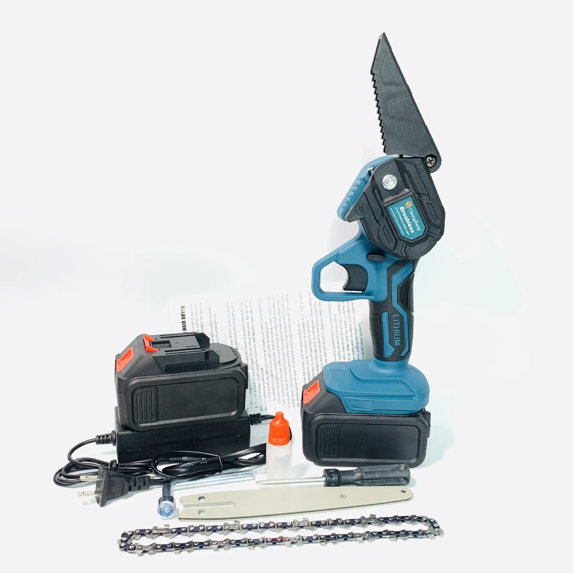 Lithium electric mini electric chain saw 05foreign trade with 4 inch 6 inch rechargeable electric outdoor handheld electric saw
Lithium electric mini electric chain saw 05foreign trade with 4 inch 6 inch rechargeable electric outdoor handheld electric saw