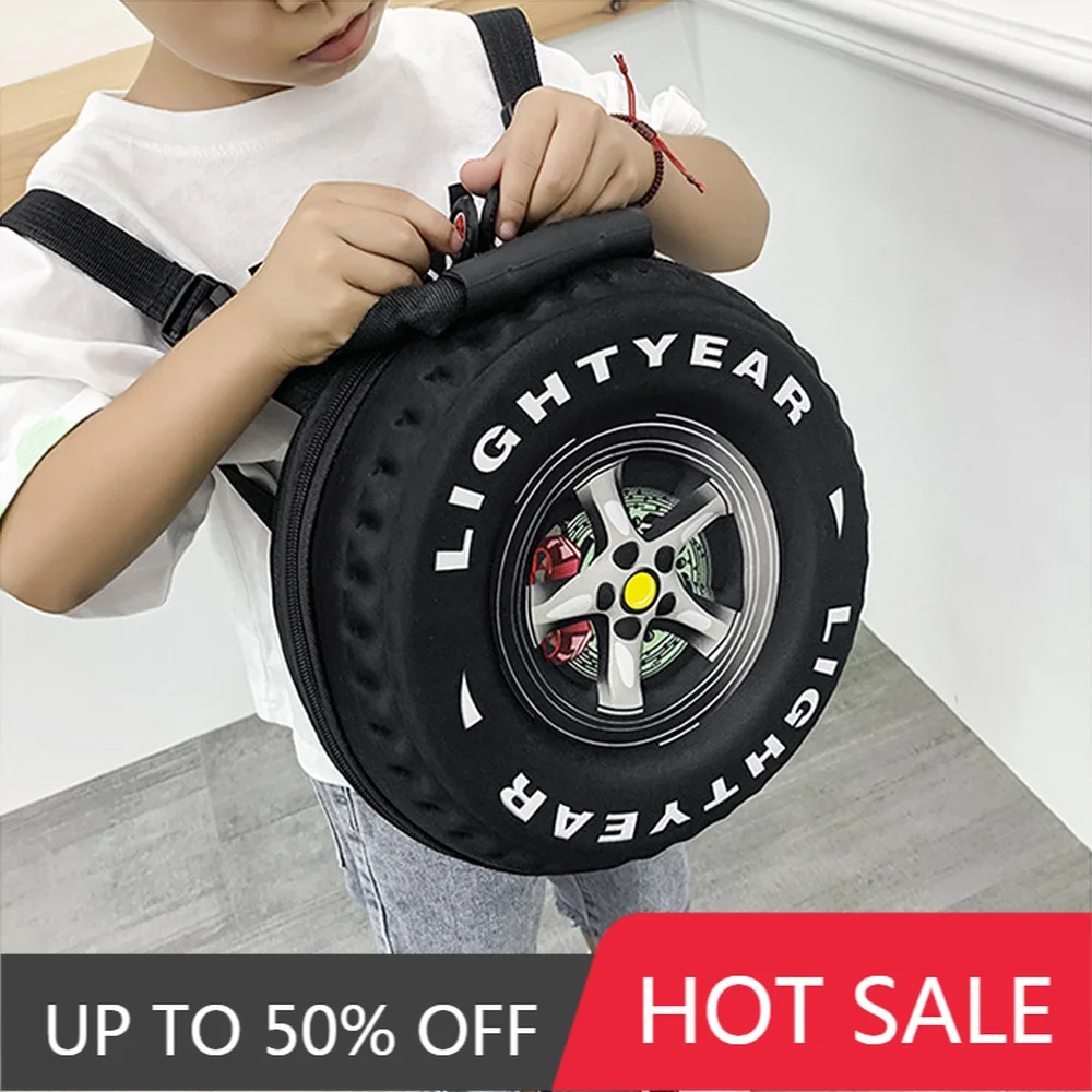 New Children Schoolbag Tire Shape Designer Fashion Printed EVA Unisex Backpack Large Capacity Handbag Boy and Kid Backpack Bag
New Children Schoolbag Tire Shape Designer Fashion Printed EVA Unisex Backpack Large Capacity Handbag Boy and Kid Backpack Bag