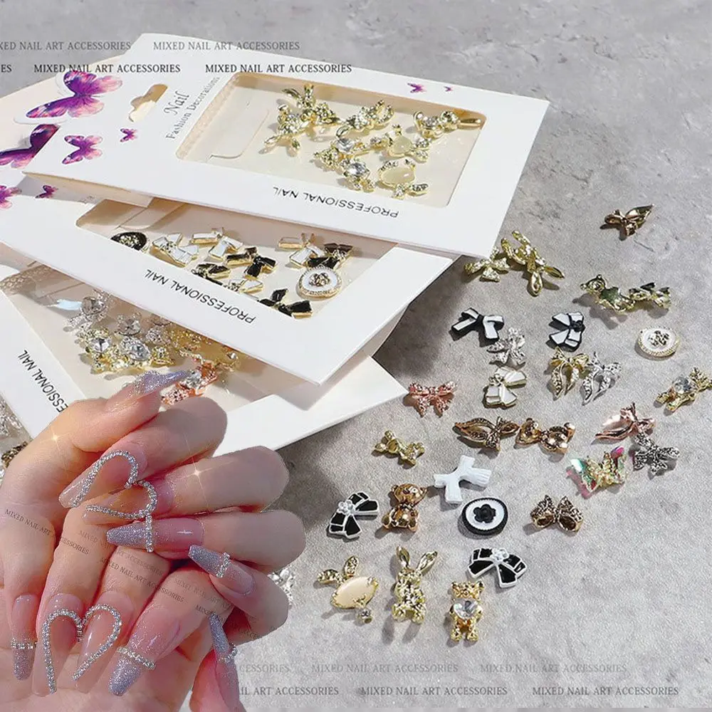 1 Bag New Japanese Style Alloy Bow Chain Nail Art Decorations Aurora Butterfly Love Bear 
1 Bag New Japanese Style Alloy Bow Chain Nail Art Decorations Aurora Butterfly Love Bear