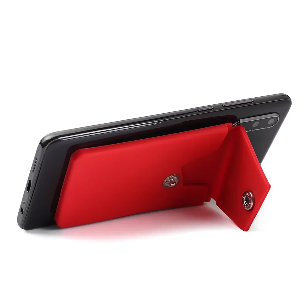 New Adhesive Silicone Phone Wallet with Snap Pocket Smart Phone Back Stick-on Credit Card Holder with Stand for Smart Phone
New Adhesive Silicone Phone Wallet with Snap Pocket Smart Phone Back Stick-on Credit Card Holder with Stand for Smart Phone