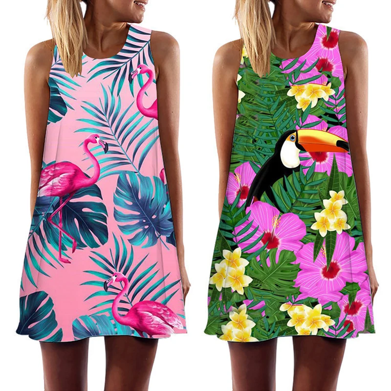 Flamingo Printing Women's Dress Animal Sleeveless Dresses Birds Midi Vest Dress for Female Loose Vestidos Mujer Traf Clothing
Flamingo Printing Women's Dress Animal Sleeveless Dresses Birds Midi Vest Dress for Female Loose Vestidos Mujer Traf Clothing